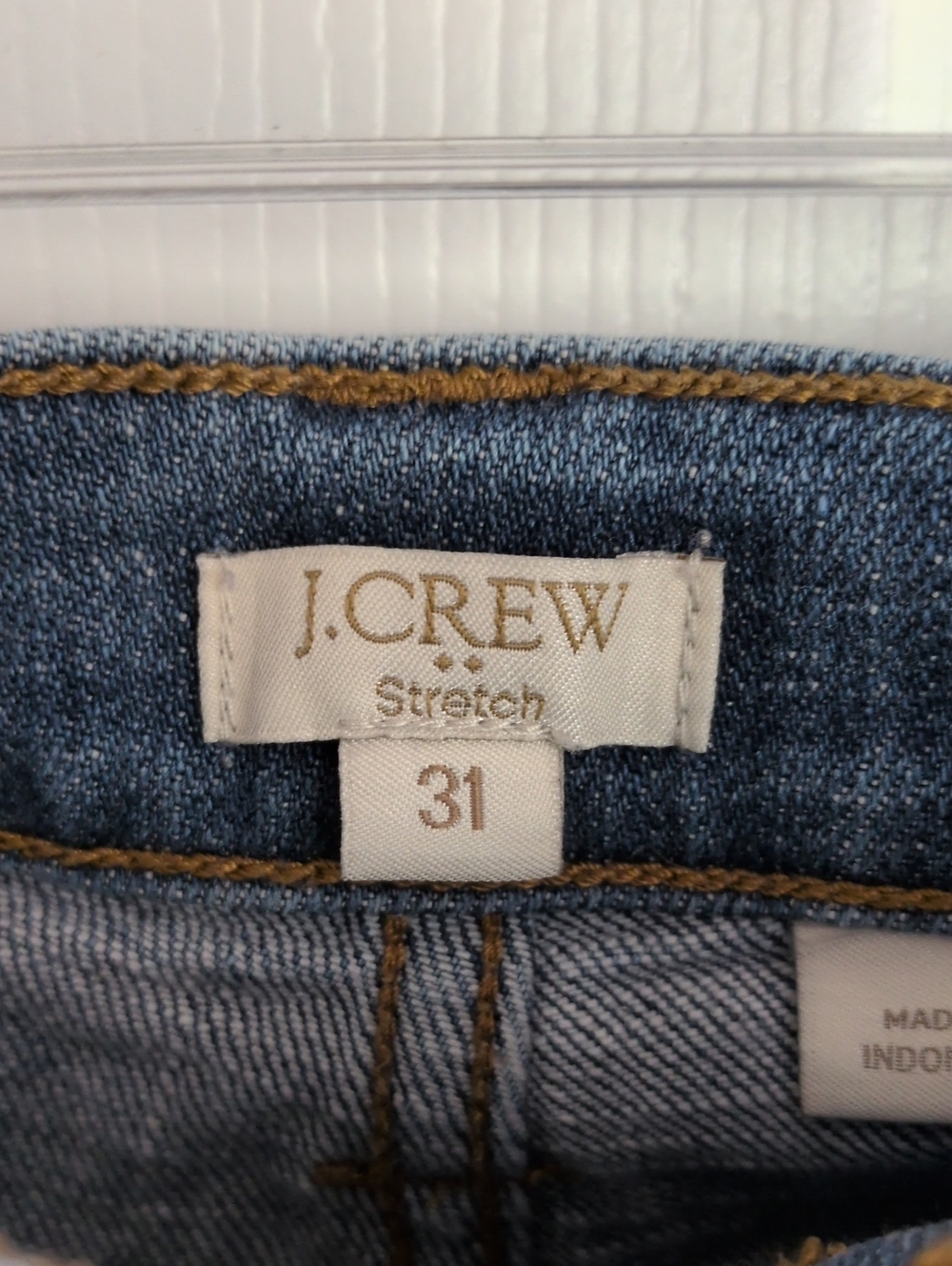 J Crew Raw Hem Rolled Cuff Denim Shorts - 31 - Picture 2 of 6